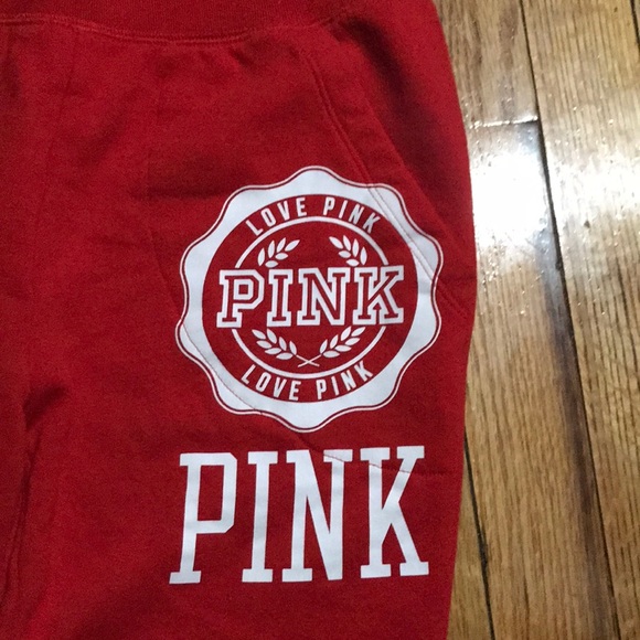 PINK Victoria's Secret Pants - Victoria’s Secret pink red sweatpants